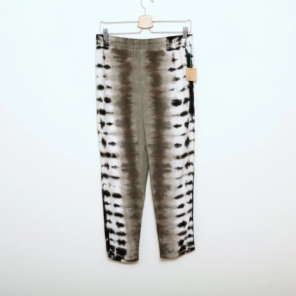 NWT River + Sky Kickback Tie Dye Animal‎ Print Jogger Black Gray Women S - Picture 4 of 14